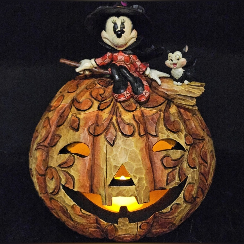 Jim Shore Disney Minnie Mouse Pumpkin "A Spellbinding Halloween" #4008070